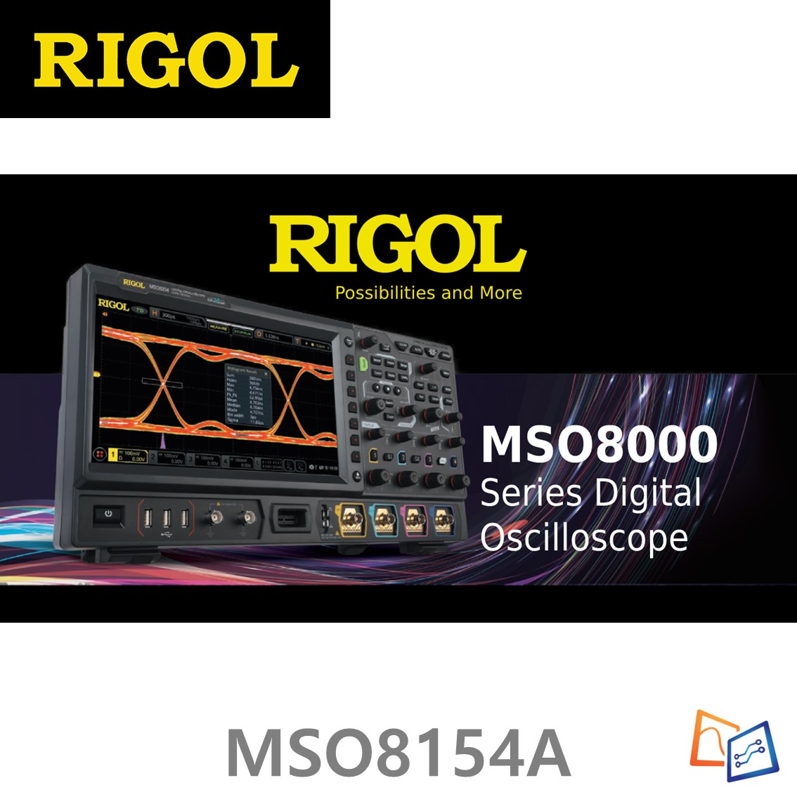 [ RIGOL ] MSO8154A  4채널, 1.5GHz 디지털 오실로스코프