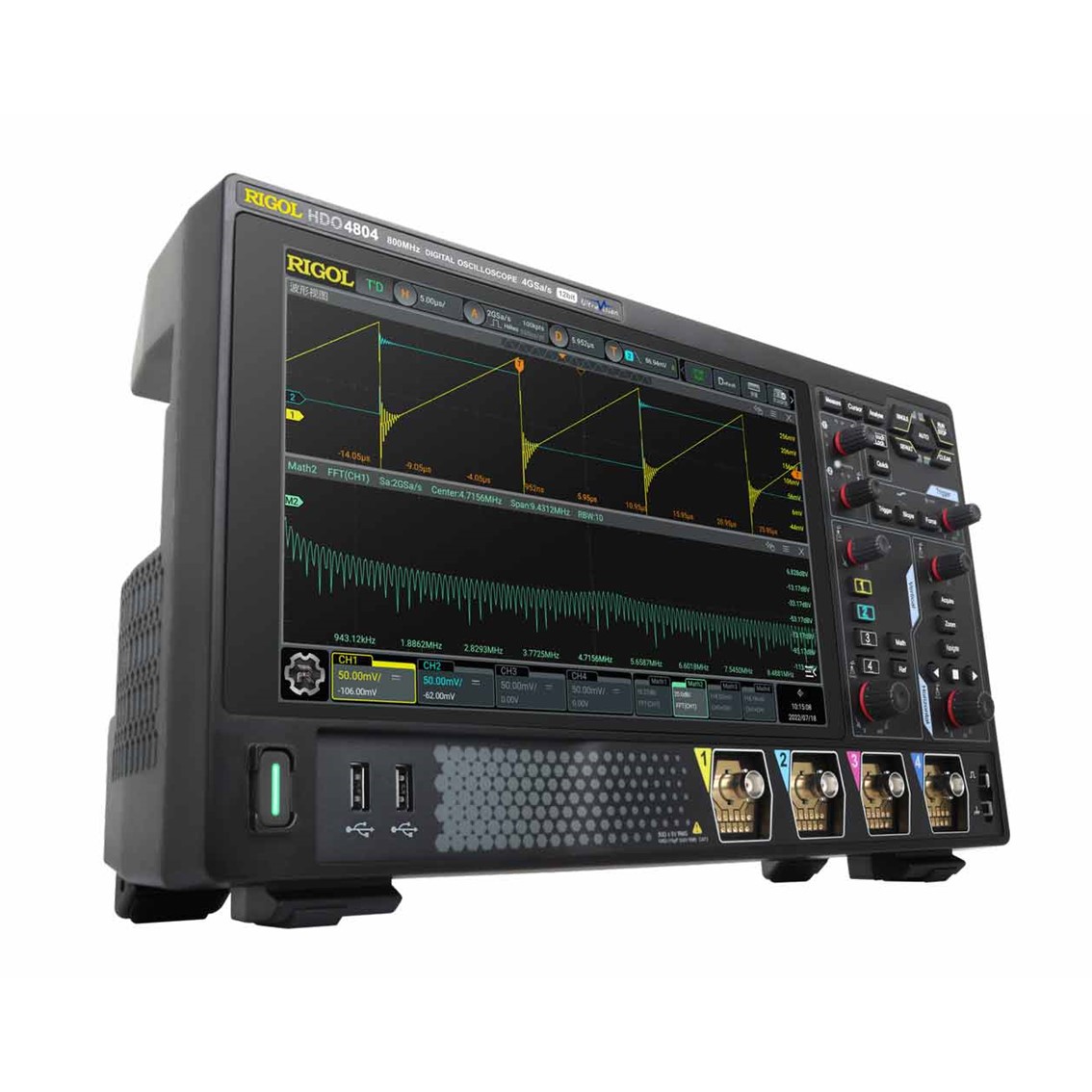 RIGOL DHO4404  4채널, 5GHz, 20GSa/s 디지털 오실로스코프