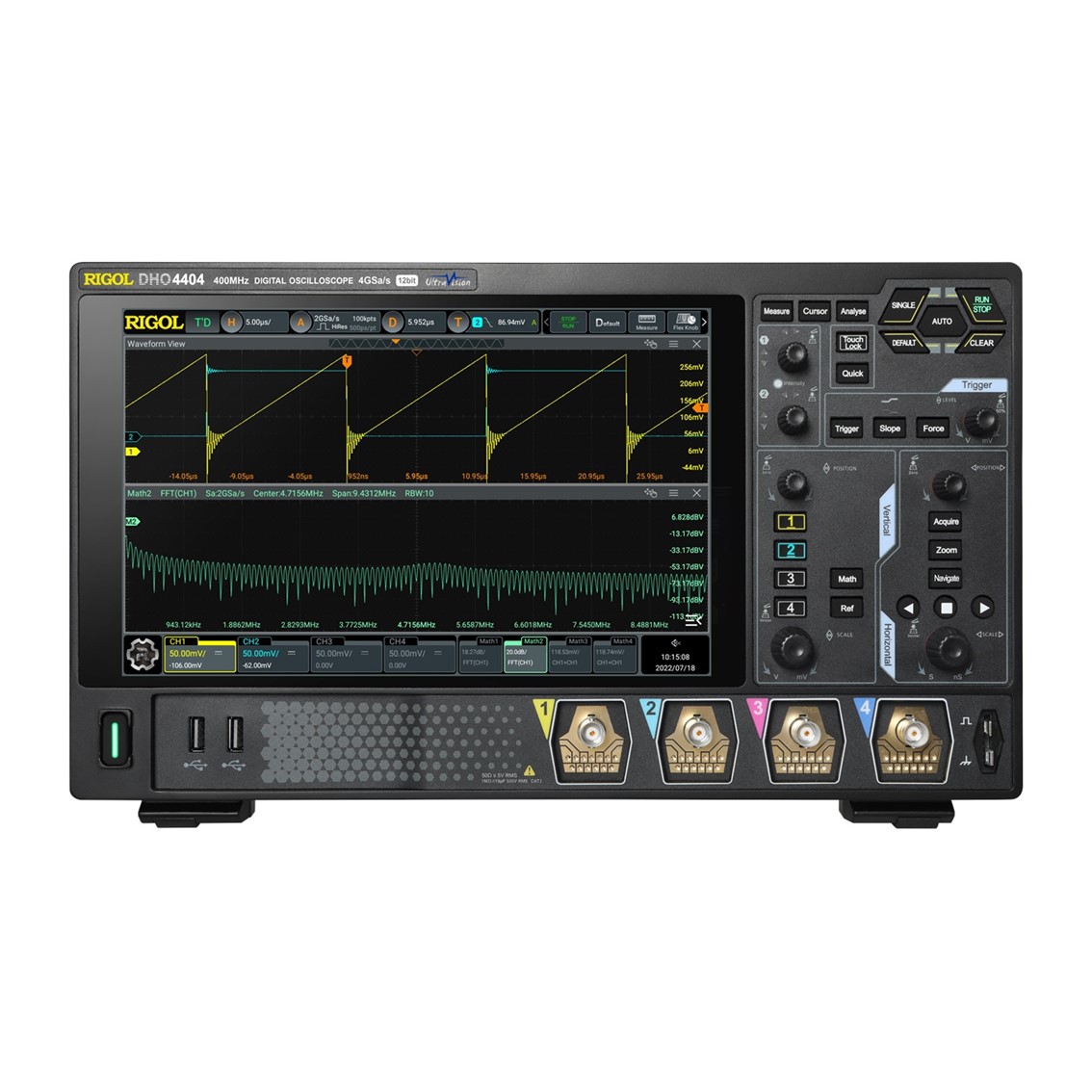 RIGOL DHO4804  4채널, 800MHz, 4GSa/s 디지털 디지털 오실로스코프