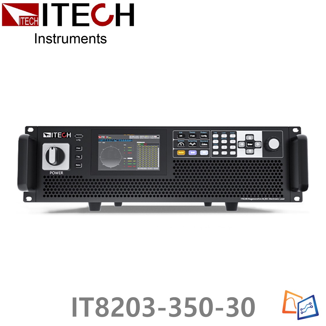 [ ITECH ] IT8203-350-30  3kVA 회생형 AC/DC 전자부하기, Regenerative AC/DC Electronic Load