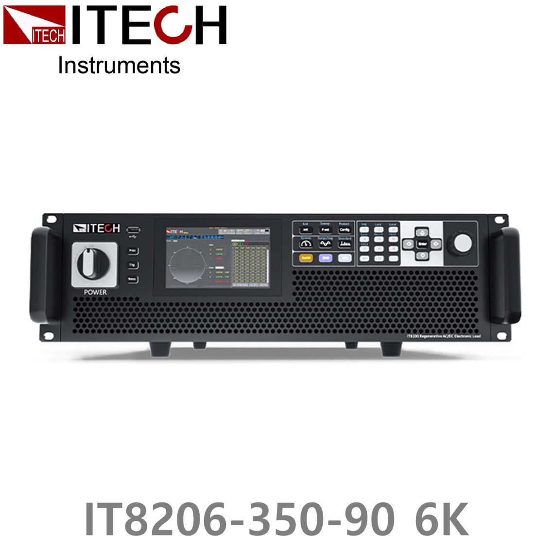 [ ITECH ] IT8206-350-90  6kVA 회생형 AC/DC 전자부하기, Regenerative AC/DC Electronic Load