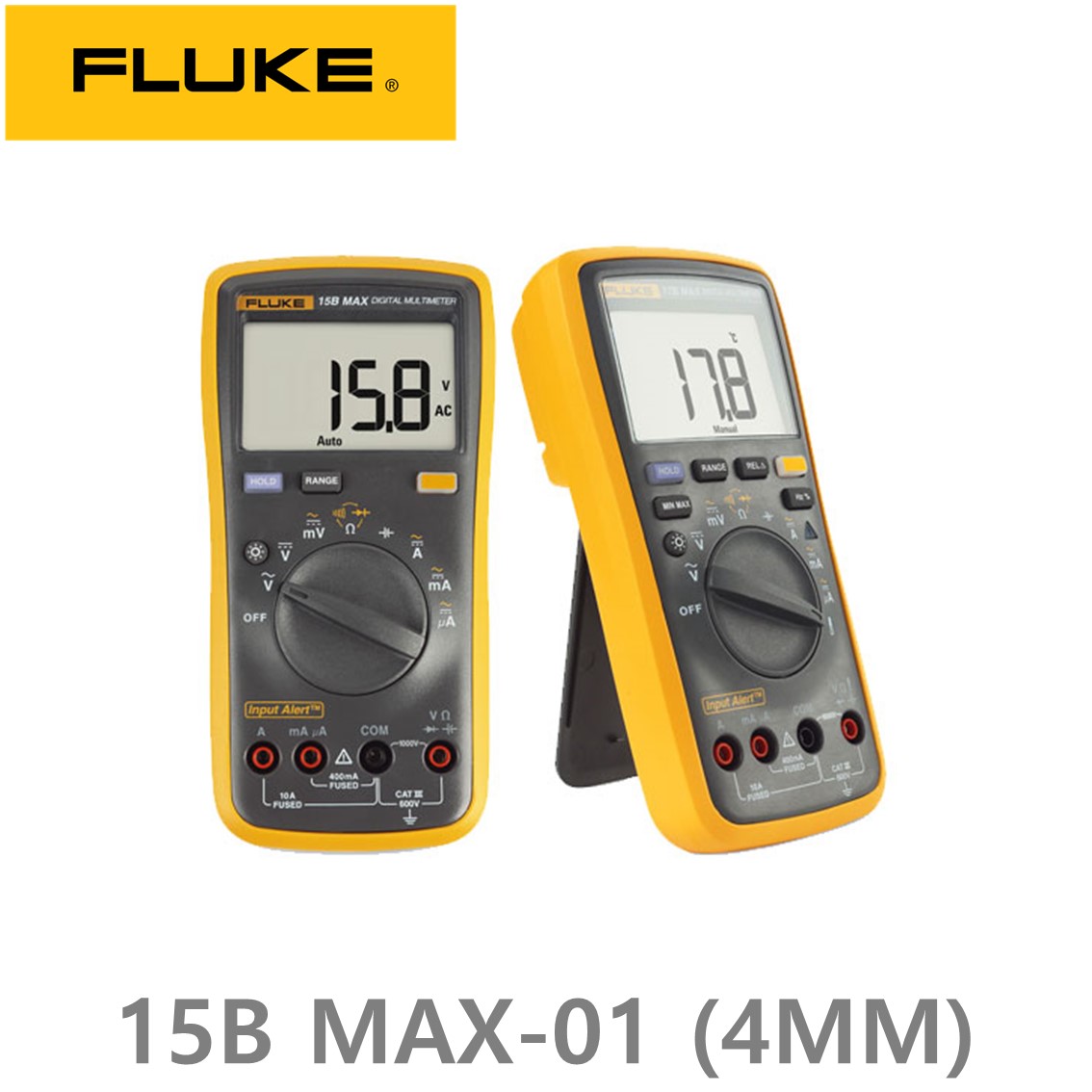 [ FLUKE ] 15B MAX-01  정품 플루크 15B MAX-01 멀티미터, 테스터기, 4MM 테스트리드