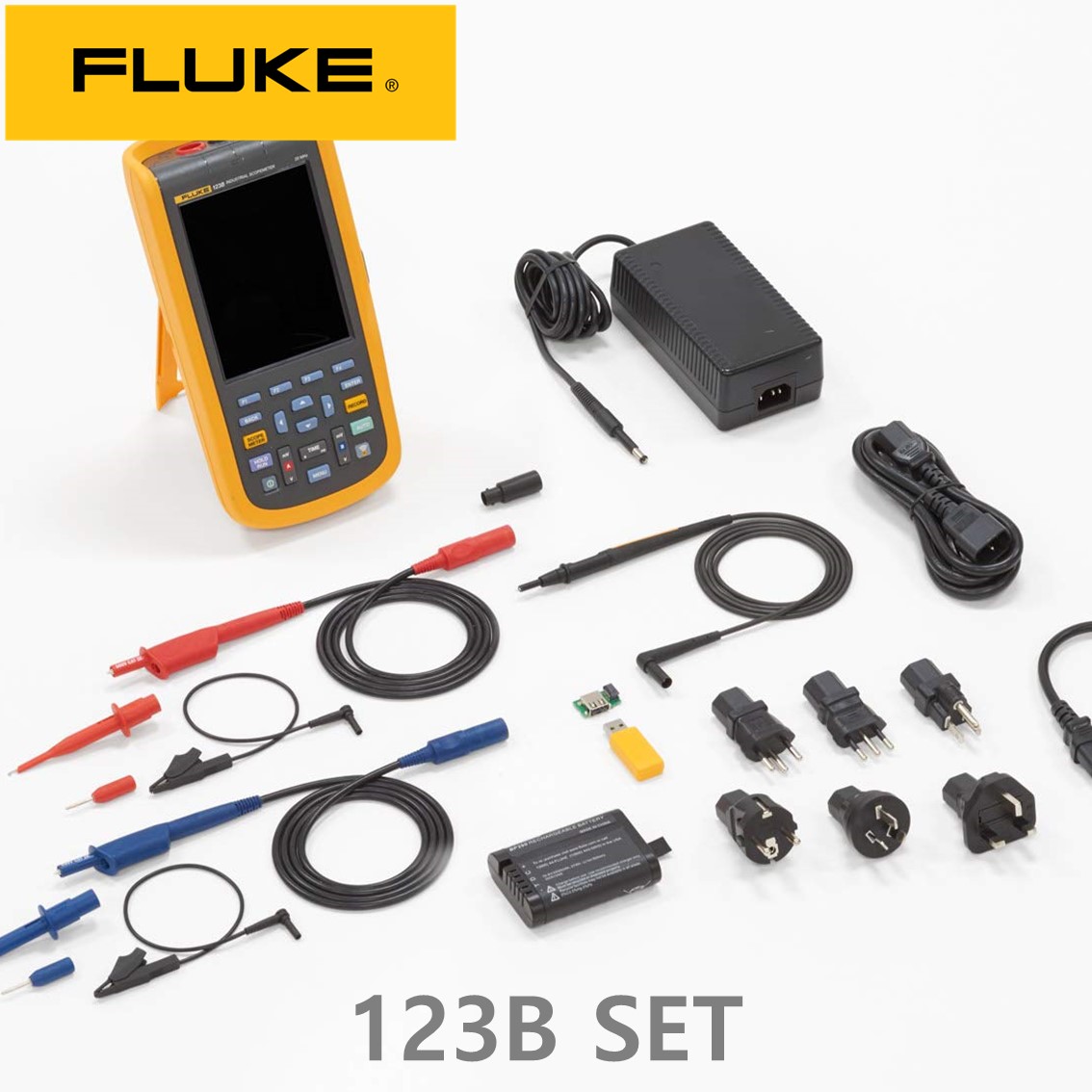 [ FLUKE ] 123B SET  플루크 스코프미터 세트, 휴대용 오실로스코프(20MHZ)