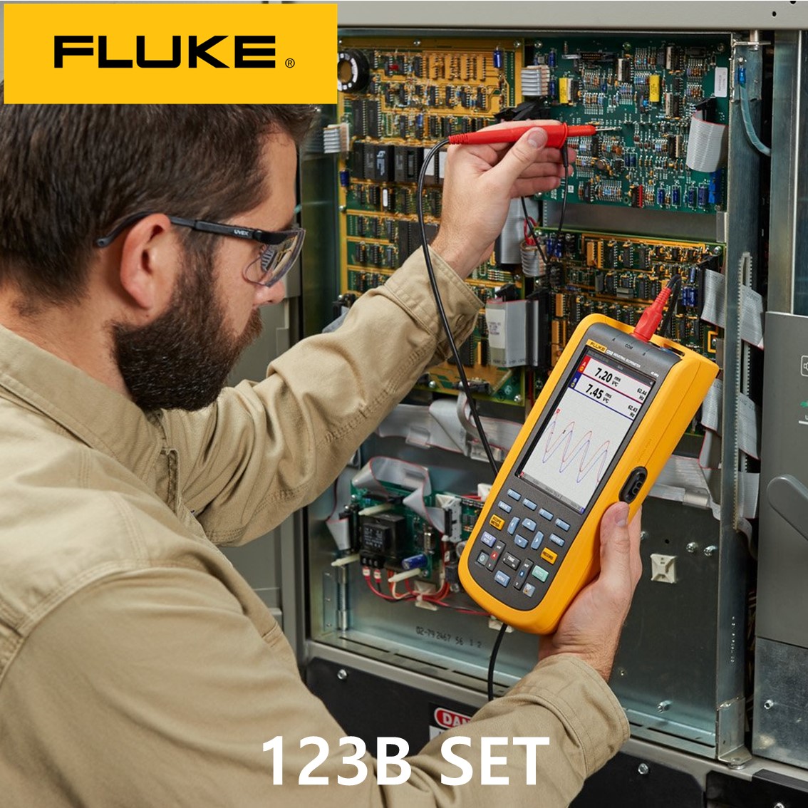 [ FLUKE ] 123B SET  플루크 스코프미터 세트, 휴대용 오실로스코프(20MHZ)