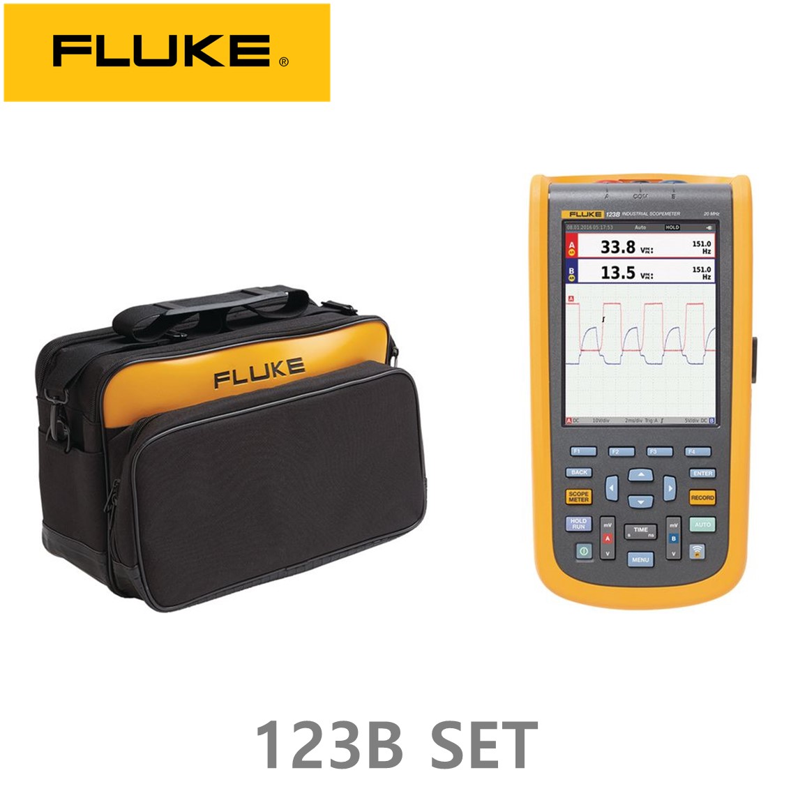 [ FLUKE ] 123B SET  플루크 스코프미터 세트, 휴대용 오실로스코프(20MHZ)