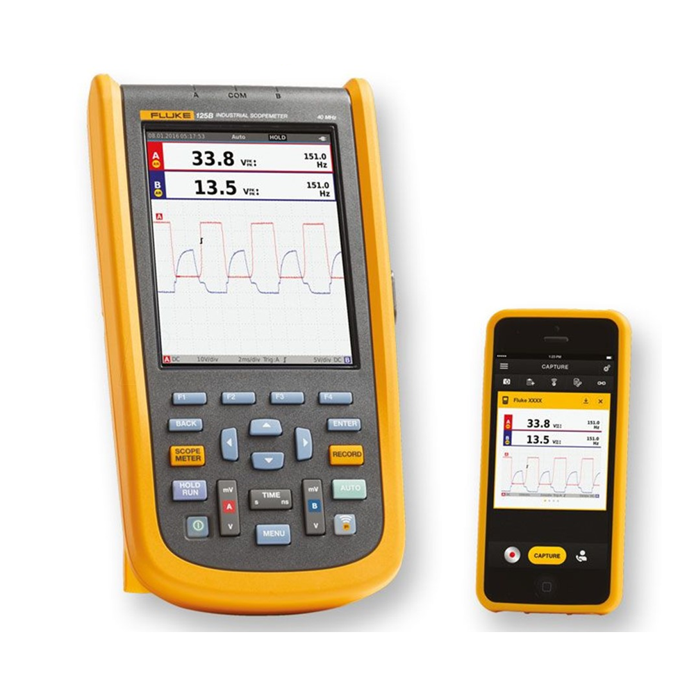 FLUKE 124B SET  정품 플루크 스코프미터 세트, 휴대용 오실로스코프(40MHZ)