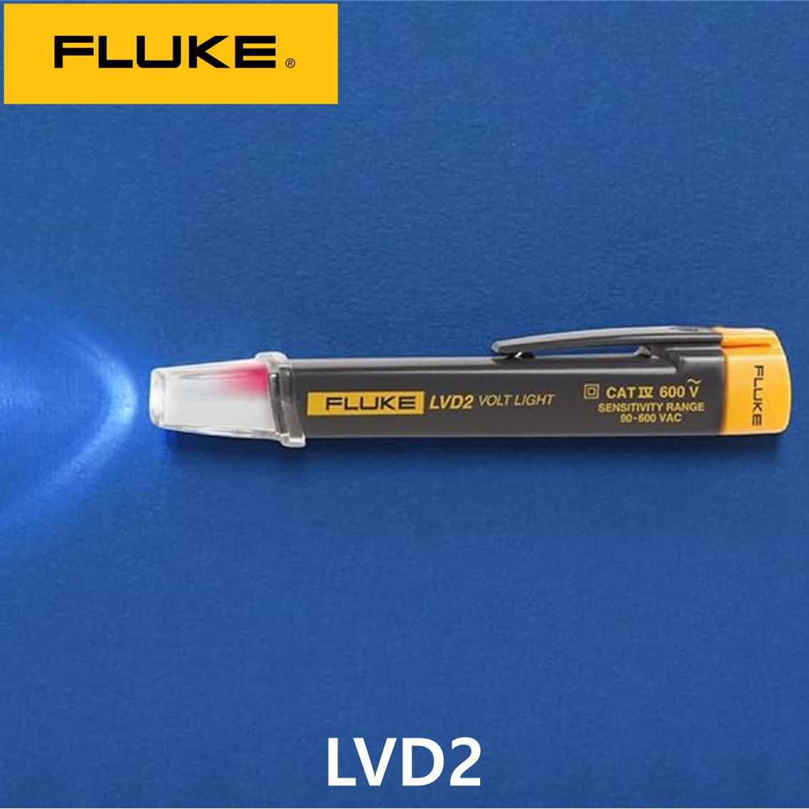 [ FLUKE ] LVD2  정품 플루크 검전기, 테스터기, 전압측정 (펜 타입, LED 조명)