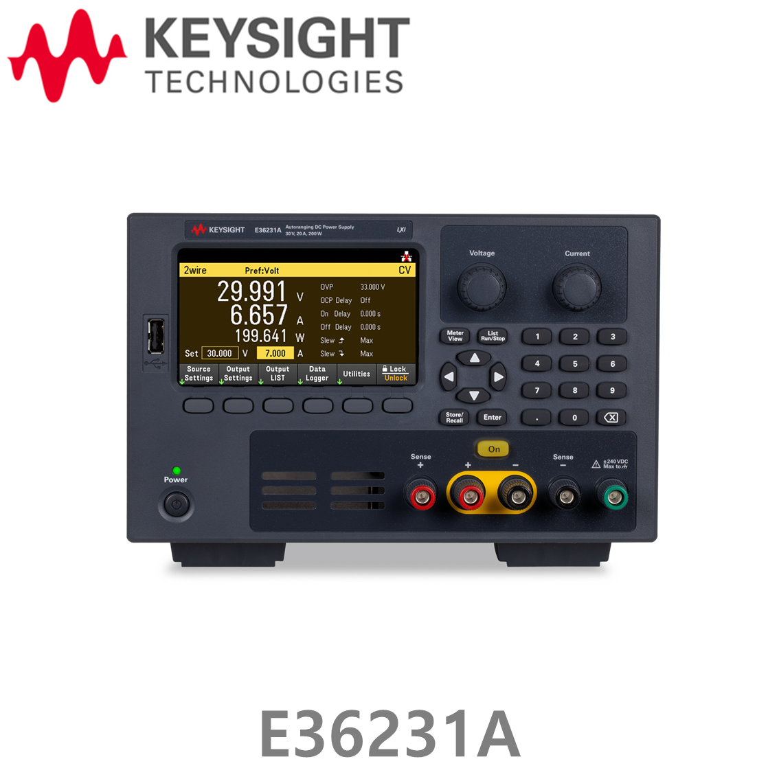 [ KEYSIGHT E36231A ]  1채널, 30V, 200W DC 파워서플라이