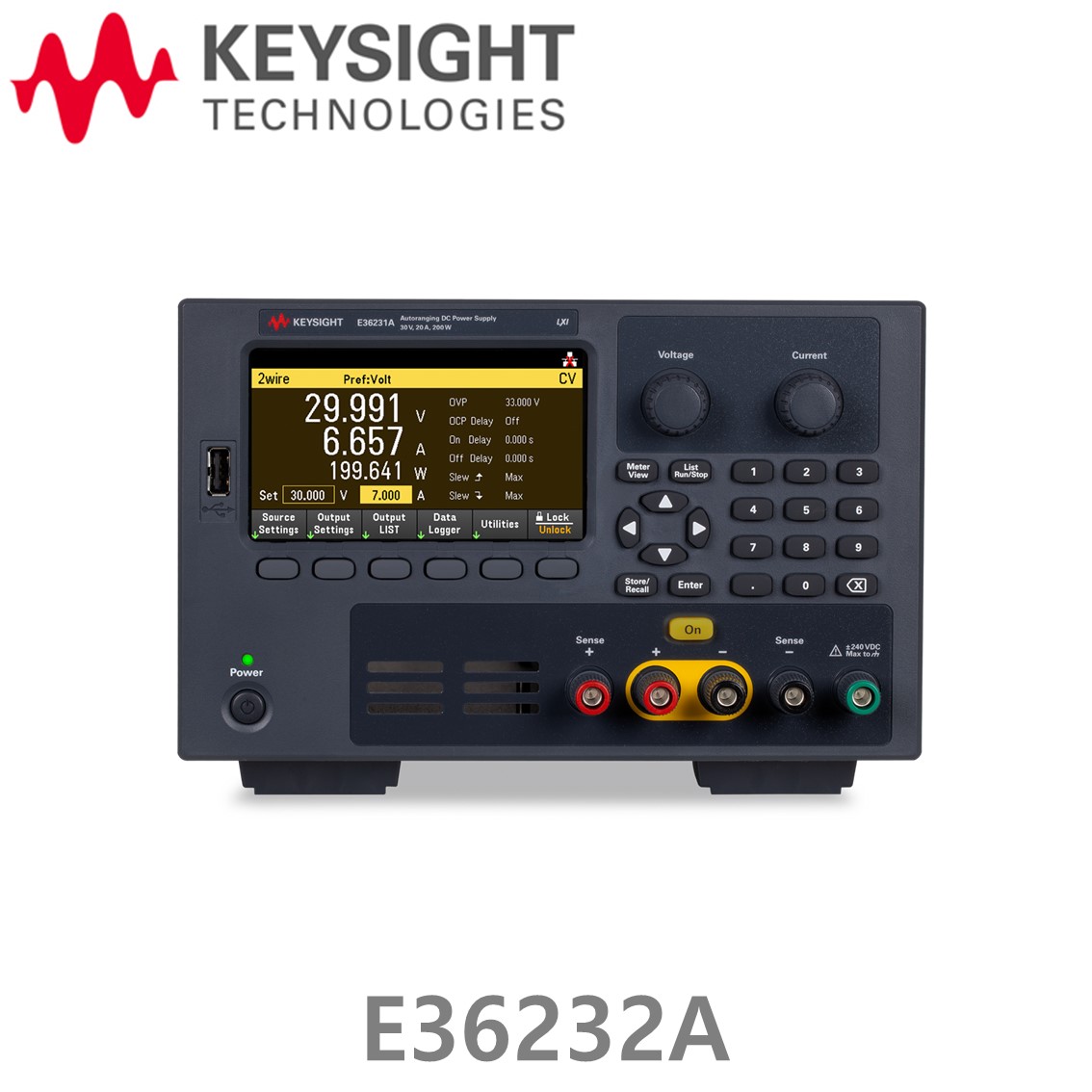 [ KEYSIGHT E36232A ]  1채널, 60V, 200W DC 파워서플라이