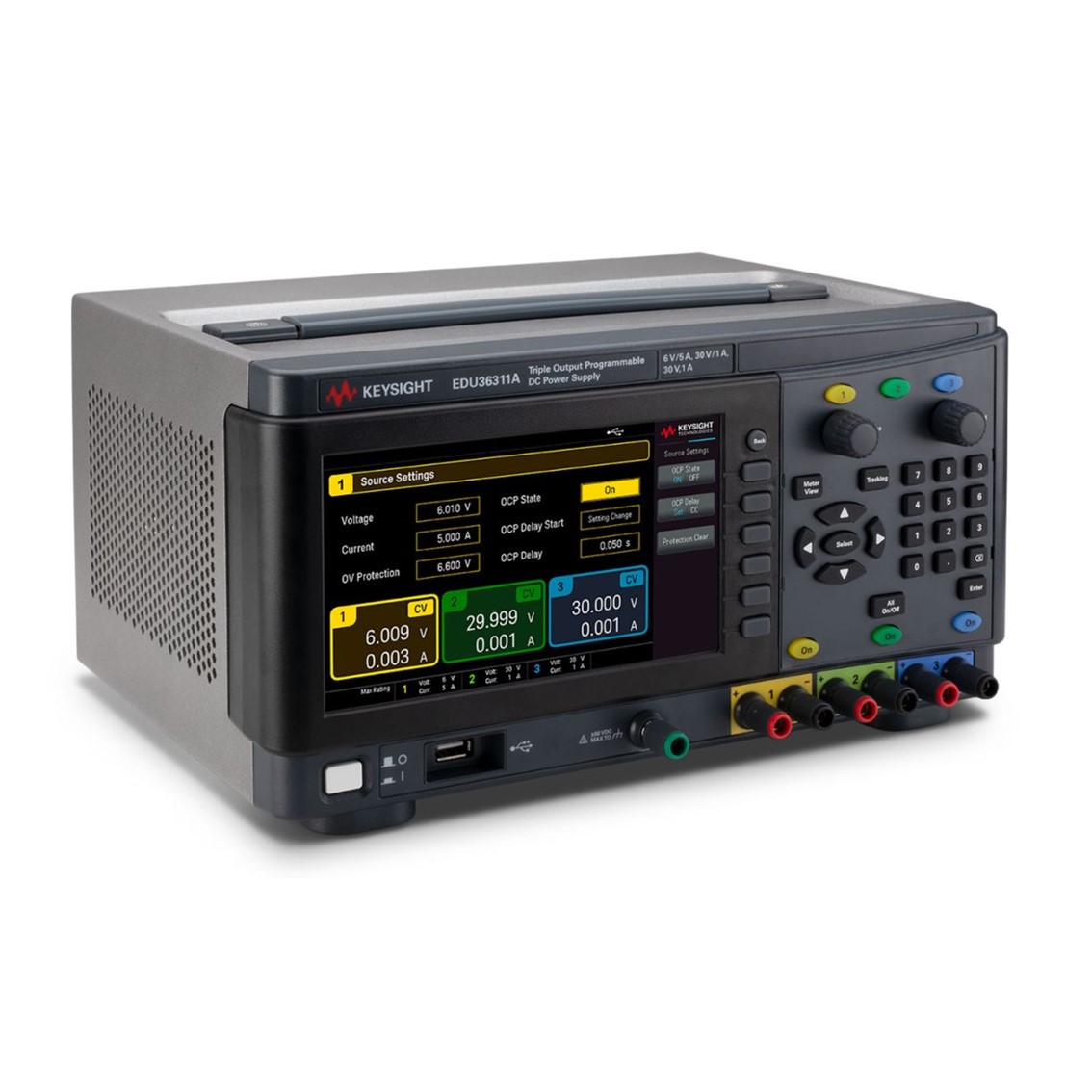 KEYSIGHT EDU36311A  3채널 DC파워서플라이 6V/5A(2), 30V/1A/90W DC전원공급기