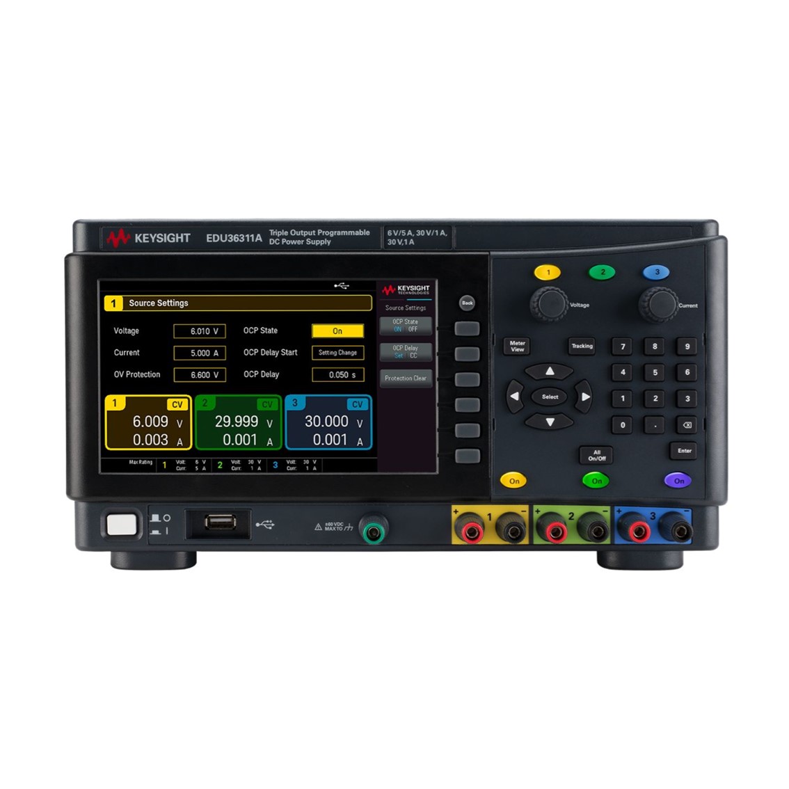 KEYSIGHT EDU36311A  3채널 DC파워서플라이 6V/5A(2), 30V/1A/90W DC전원공급기
