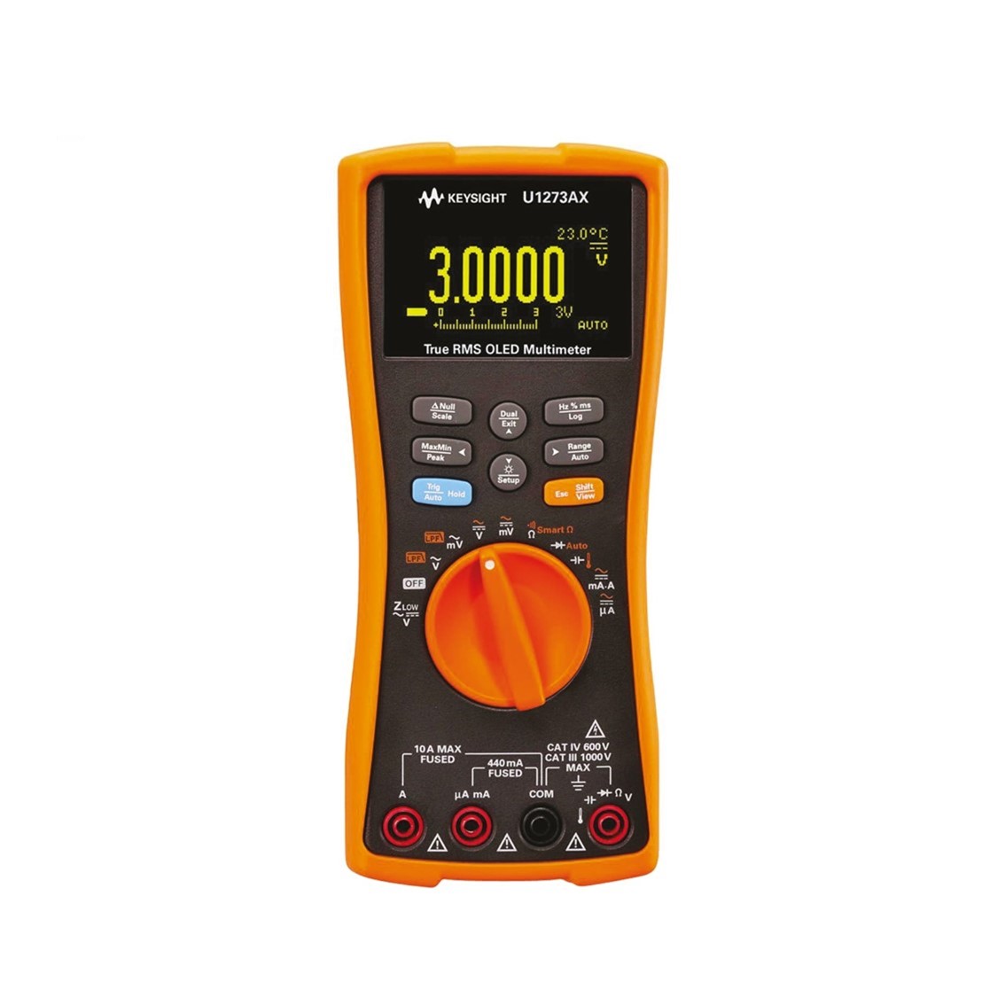 KEYSIGHT U1273AX  4.5디지트 핸드형 디지털 멀티미터, IP54, OLED 디스플레이