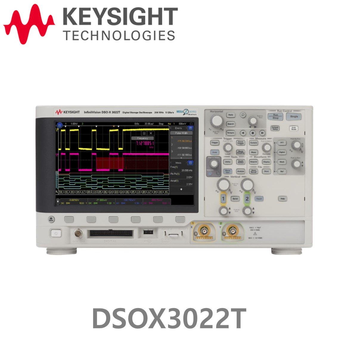 [ KEYSIGHT DSOX3022T ] 키사이트 오실로스코프 200MHz, 2채널