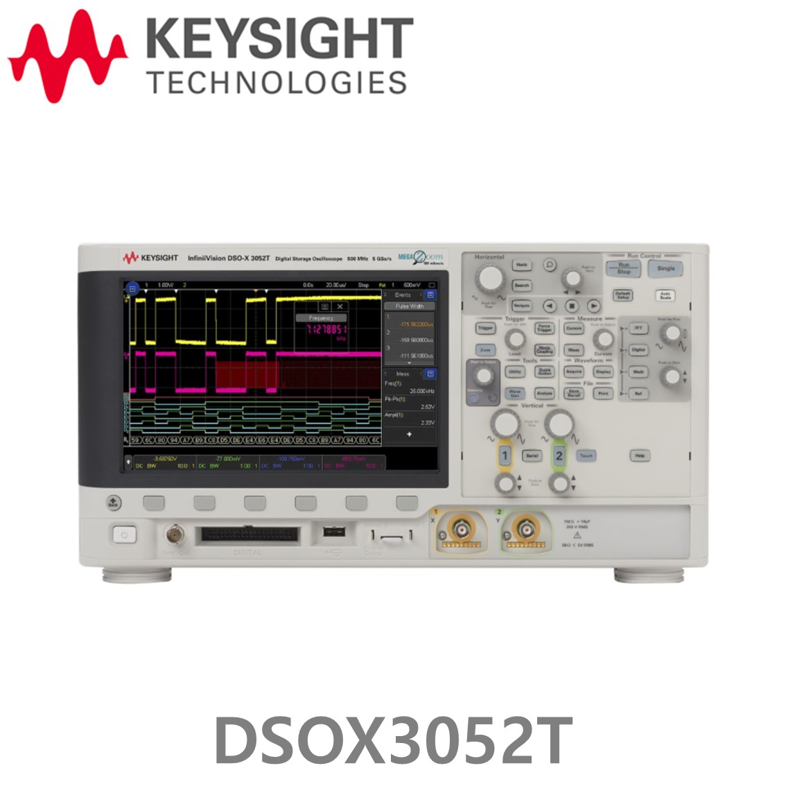 [ KEYSIGHT DSOX3052T ] 키사이트 오실로스코프 500MHz, 2채널