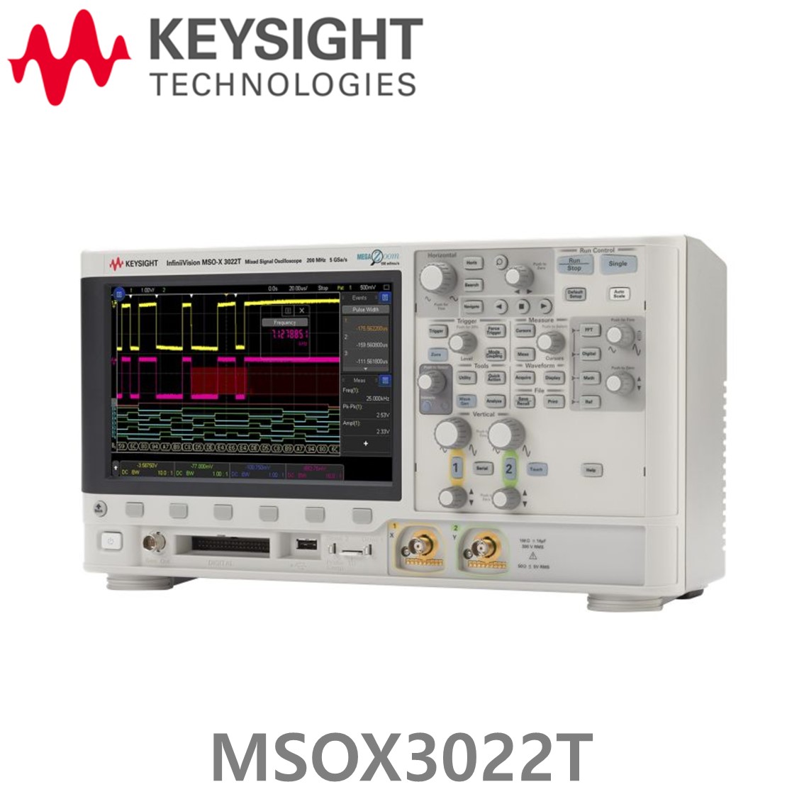 [ KEYSIGHT MSOX3022T ] 키사이트 오실로스코프 200MHz, 2채널, 디지털 16채널