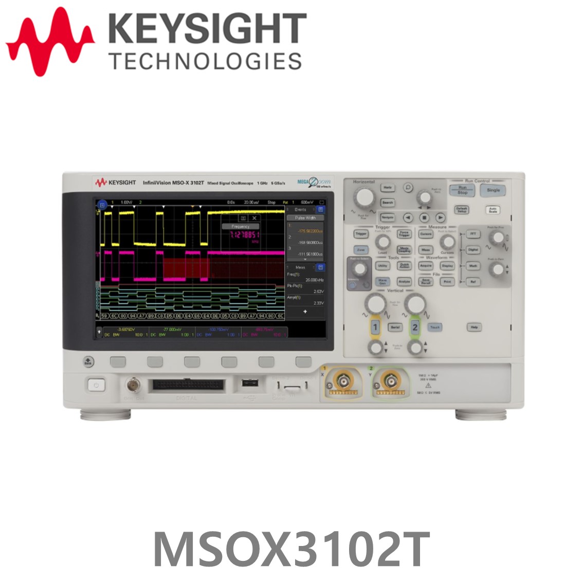 [ KEYSIGHT MSOX3102T ] 키사이트 오실로스코프 1GHz, 2채널, 디지털 16채널