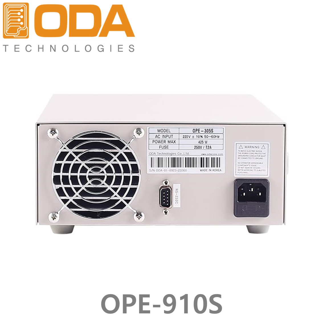 [ ODA ] OPE-910S  1채널/9V/10A/90W 프로그래머블 DC파워서플라이, DC전원공급기