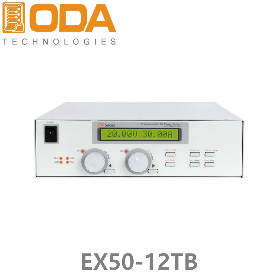 [ ODA ] EX50-12TB  50V/12A/600W 프로그래머블 DC파워서플라이,DC전원공급기