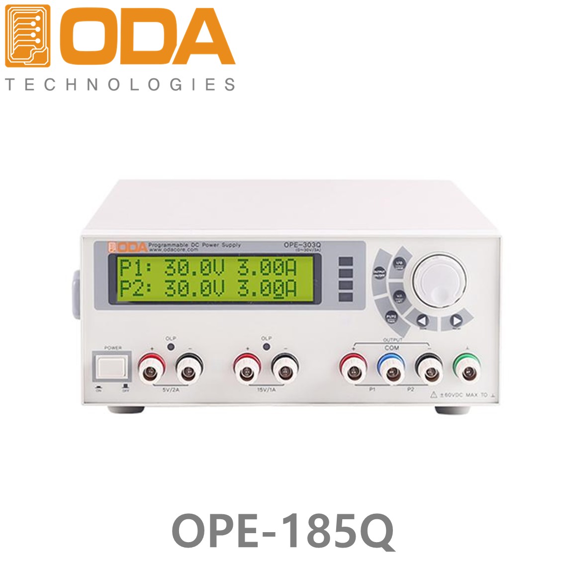 [ ODA ] OPE-185Q  ±18V/5A x 2채널, 5V/2A x 1채널, 15V/1A x 1채널, 리니어 프로그래머블 DC 파워서플라이 180W