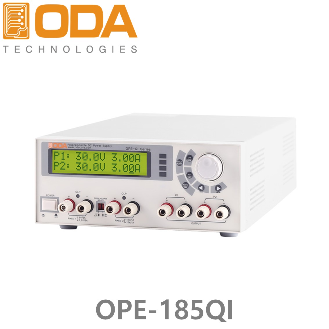 [ ODA ] OPE-185QI,   DC파워, DC전원공급기±18V/5A x 2채널, 5V(or 3.3V)/2A x 1채널, 15V(or 12V)/1A x 1채널 180W