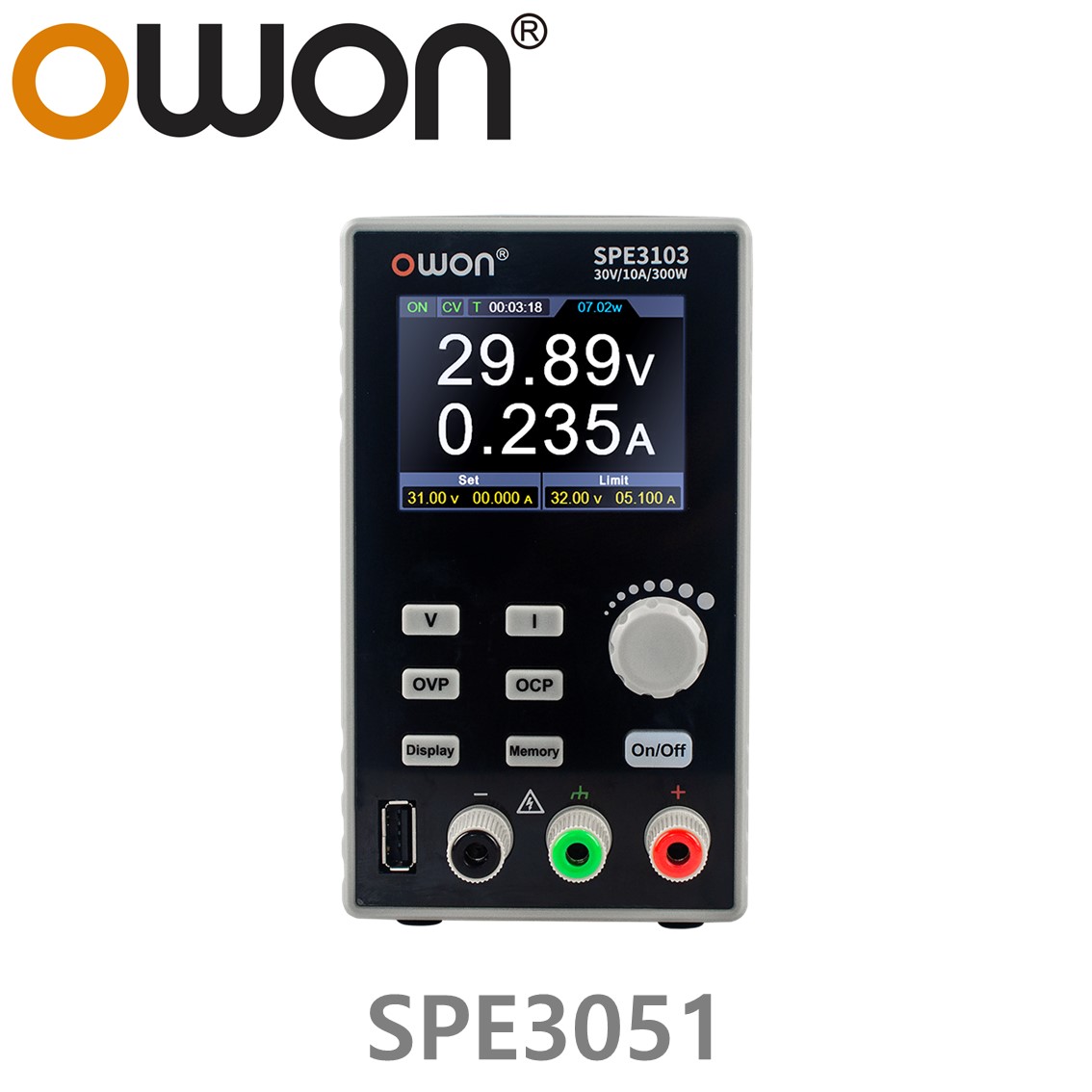 [ OWON ] SPE3051 프로그래머블 스위칭 DC파워서플라이, 30V-5A, 150W, 1CH DC전원공급장치