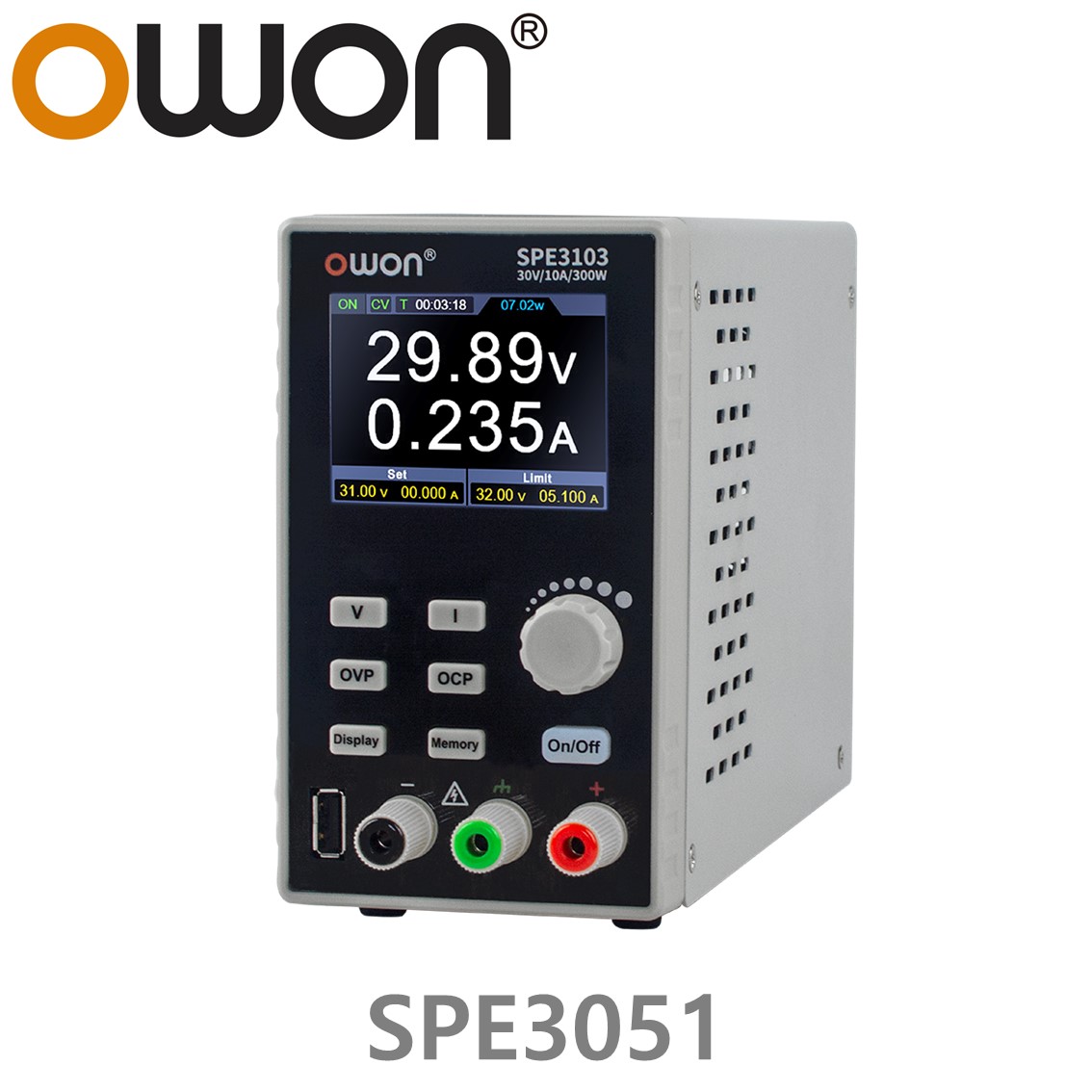 [ OWON ] SPE3051 프로그래머블 스위칭 DC파워서플라이, 30V-5A, 150W, 1CH DC전원공급장치