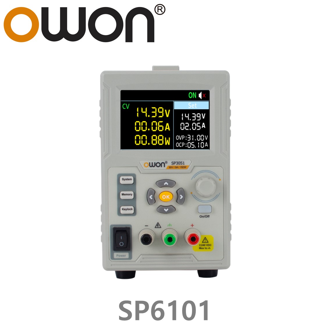 [ OWON ] SP6101 프로그래머블 스위칭 DC파워서플라이, 60V-10A, 150W, 1CH DC전원공급장치