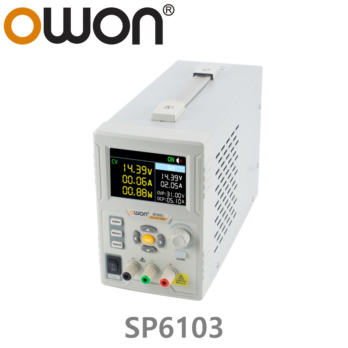 [ OWON ] SP6103 프로그래머블 스위칭 DC파워서플라이 60V-10A, 300W, 1CH DC전원공급장치