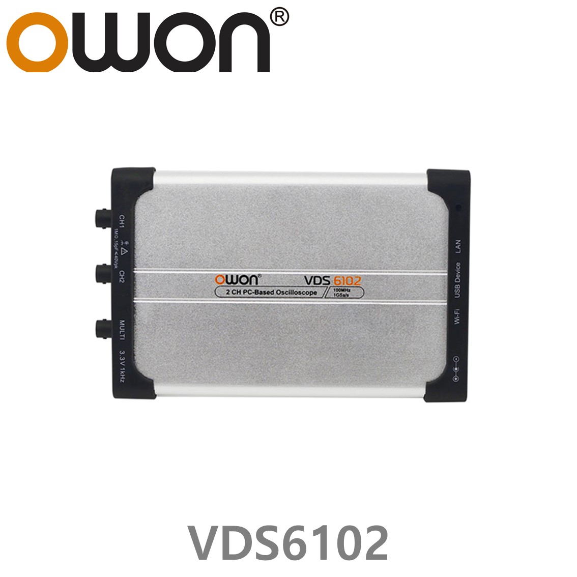 [ OWON ] VDS6102 PC USB 오실로스코프 100MHz, 2CH, 1GS/s, 함수발생기