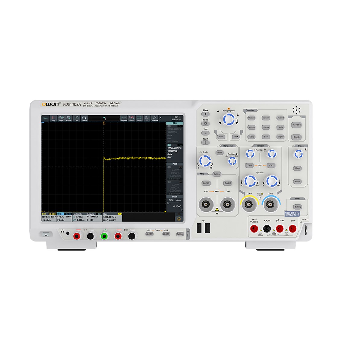 OWON FDS1102A  오실로스코프 2CH,100MHz,1GS,14Bits (신호발생기,멀티미터,주파수카운터,디코더 )