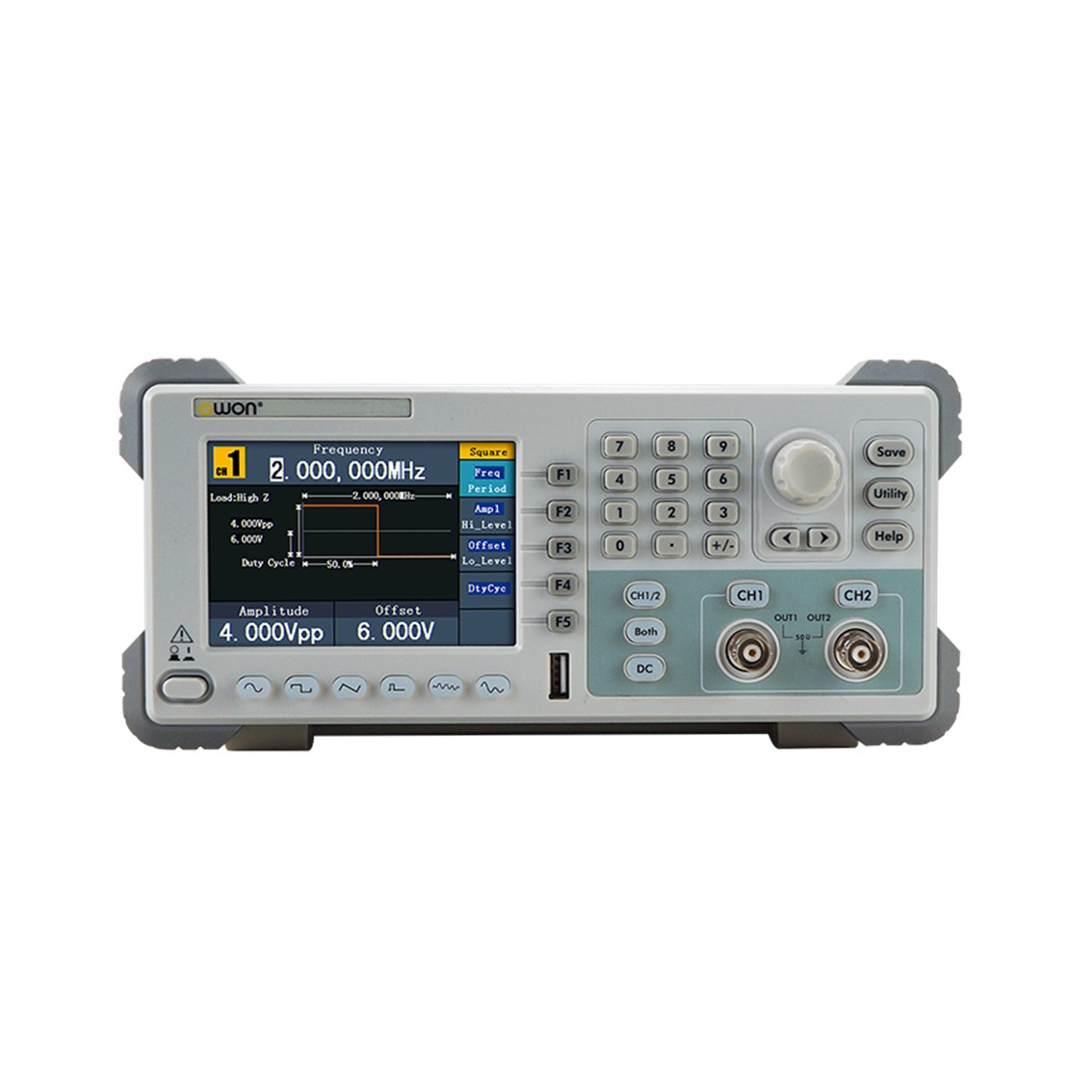 OWON AG1022 임의 파형발생기 2채널, 25MHz, 125MS/s