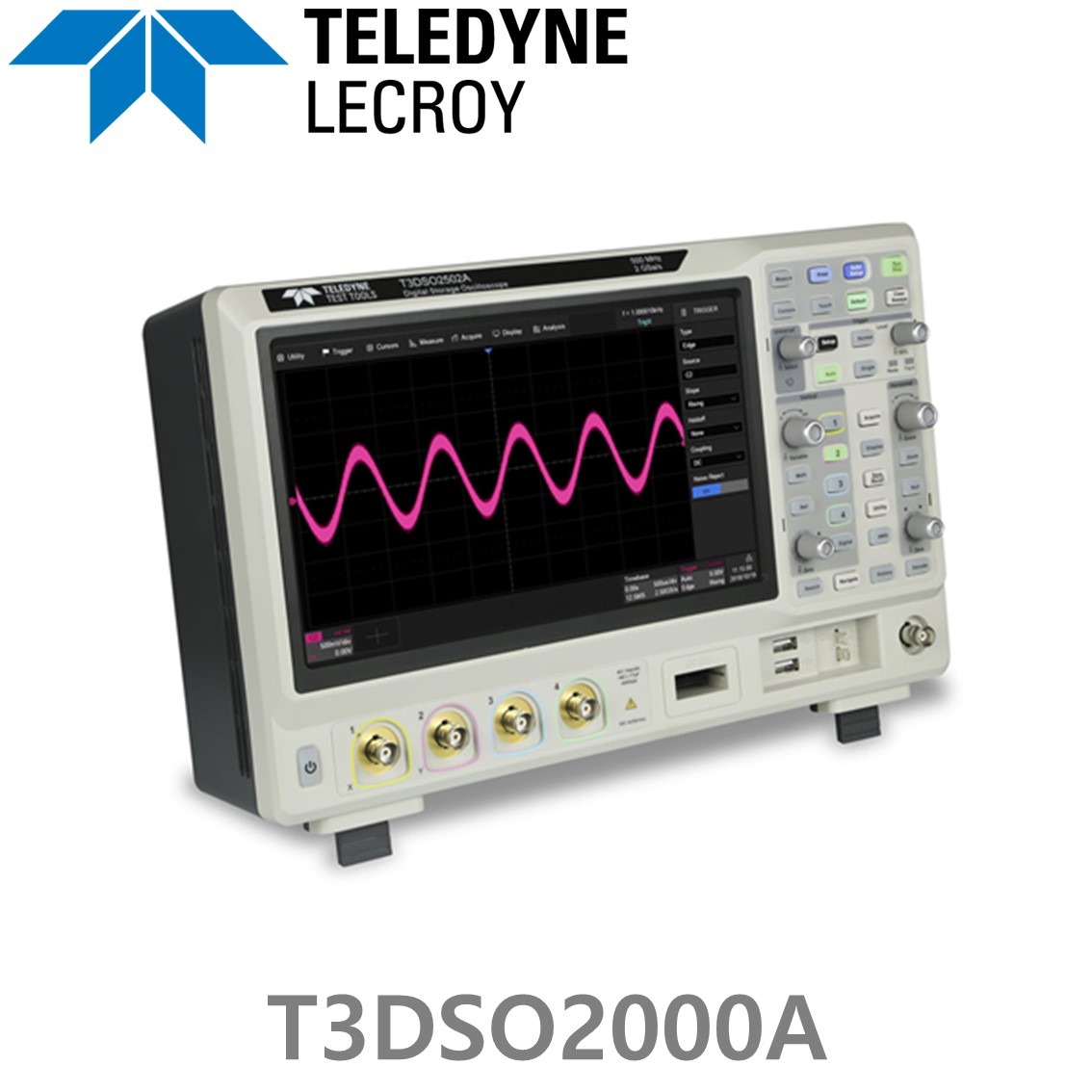 [ TELEDYNE LECROY ] 르크로이 T3DSO2000A 오실로스코프 2CH-4CH, 100MHz - 500MHz 대역폭 , 8Bit 분해능