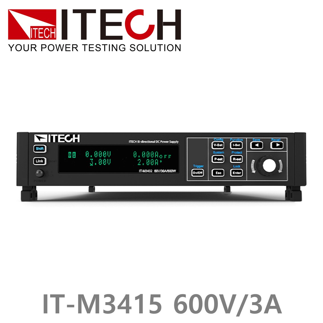 [ ITECH ] IT-M3415  양방향 DC파워서플라이 600V/3A/200W DC전원공급기