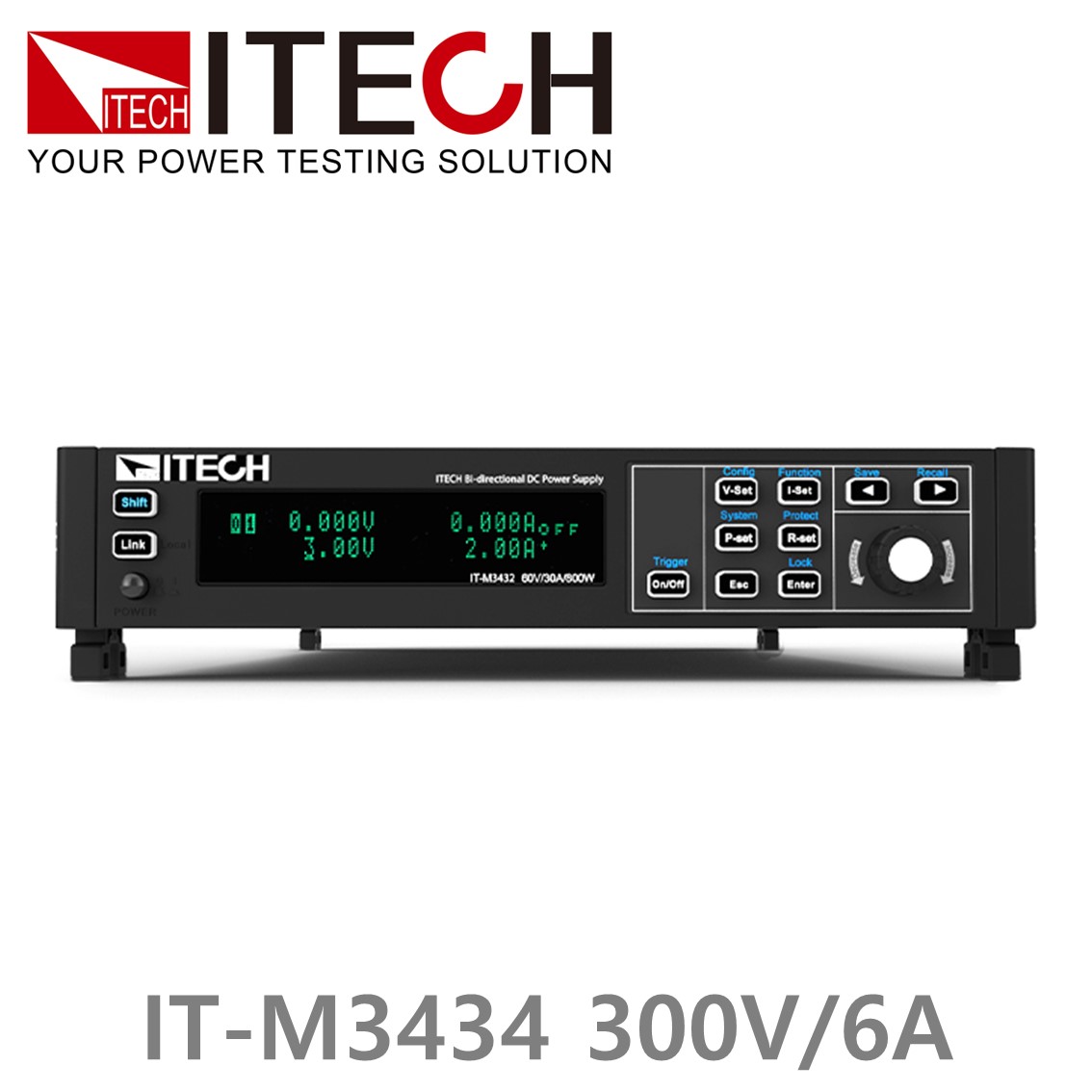 [ ITECH ] IT-M3434  양방향 DC파워서플라이 300V/6A/800W DC전원공급기