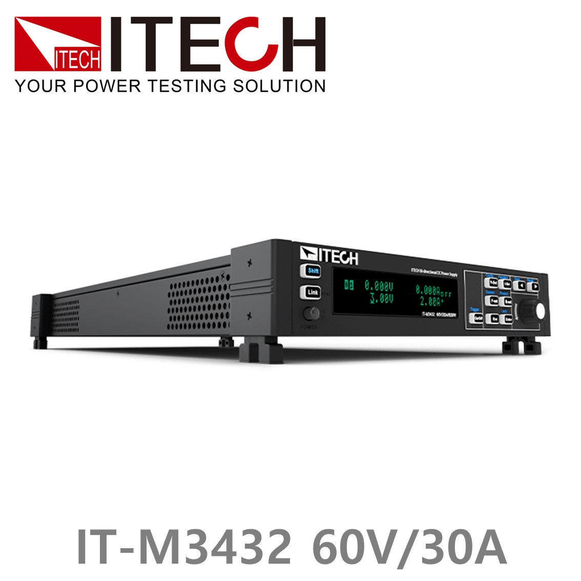 [ ITECH ] IT-M3432  양방향 DC파워서플라이 60V/30A/800W (½U), 양방향 DC전원공급기