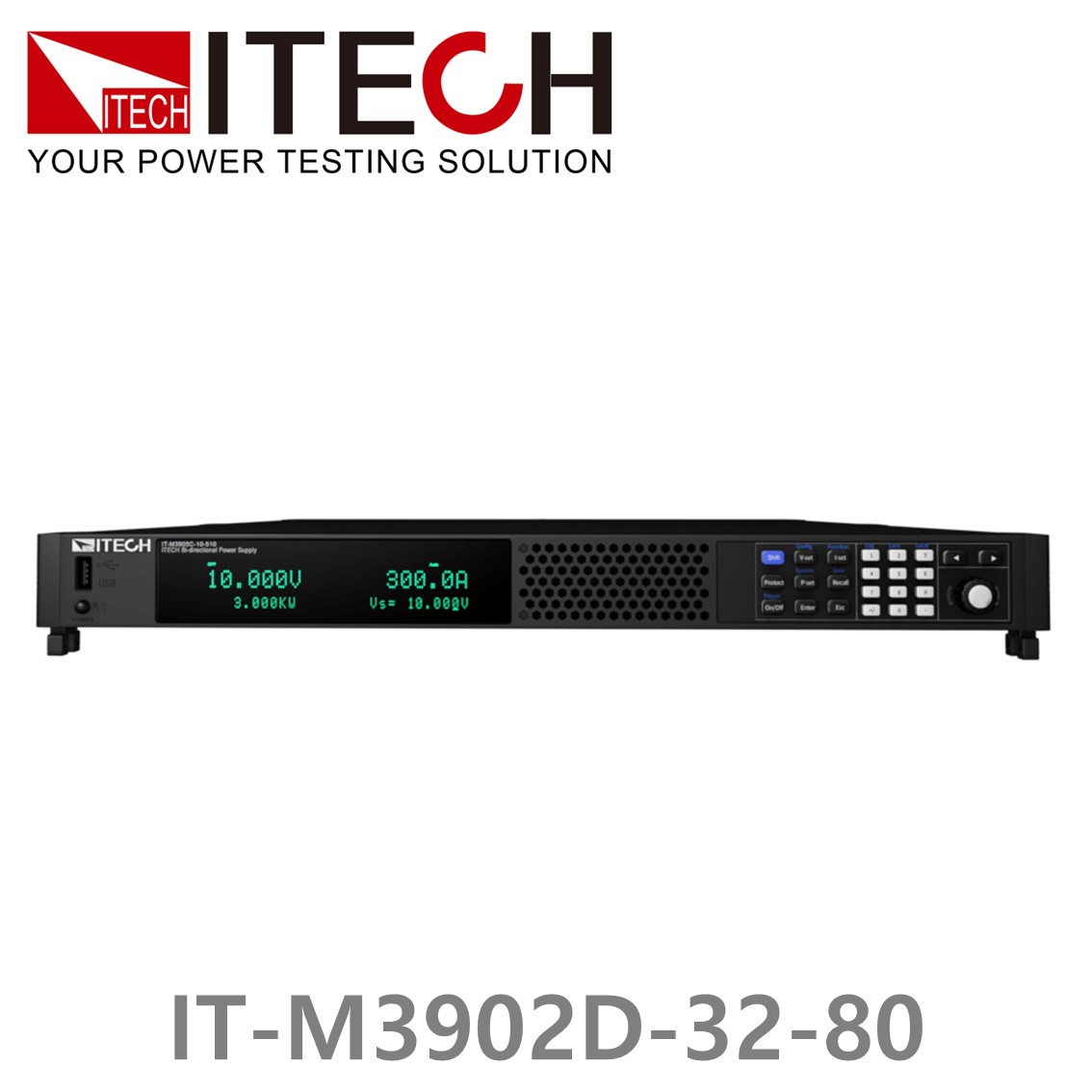 [ ITECH ] IT-M3902D-32-80 양방향 DC파워서플라이 32V/80A/2kW (1U) DC전원공급기