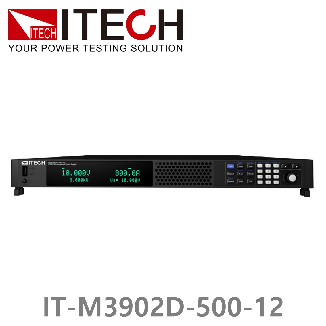 [ ITECH ] IT-M3902D-500-12 양방향 DC파워서플라이 500V/12A/2kW (1U) DC전원공급기