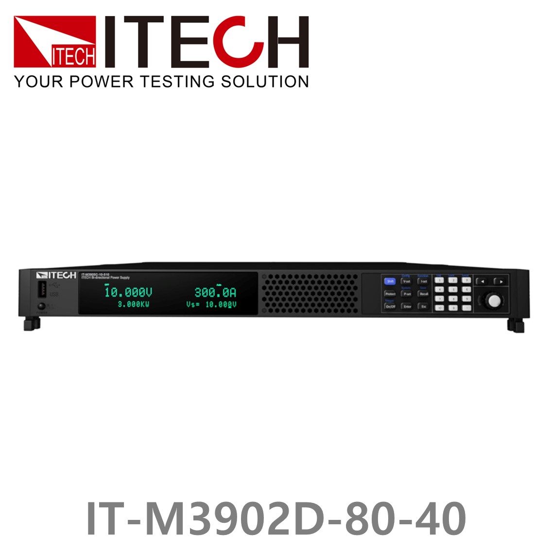 [ ITECH ] IT-M3902D-80-40 양방향 DC파워서플라이 80V/40A/2kW (1U) DC전원공급기