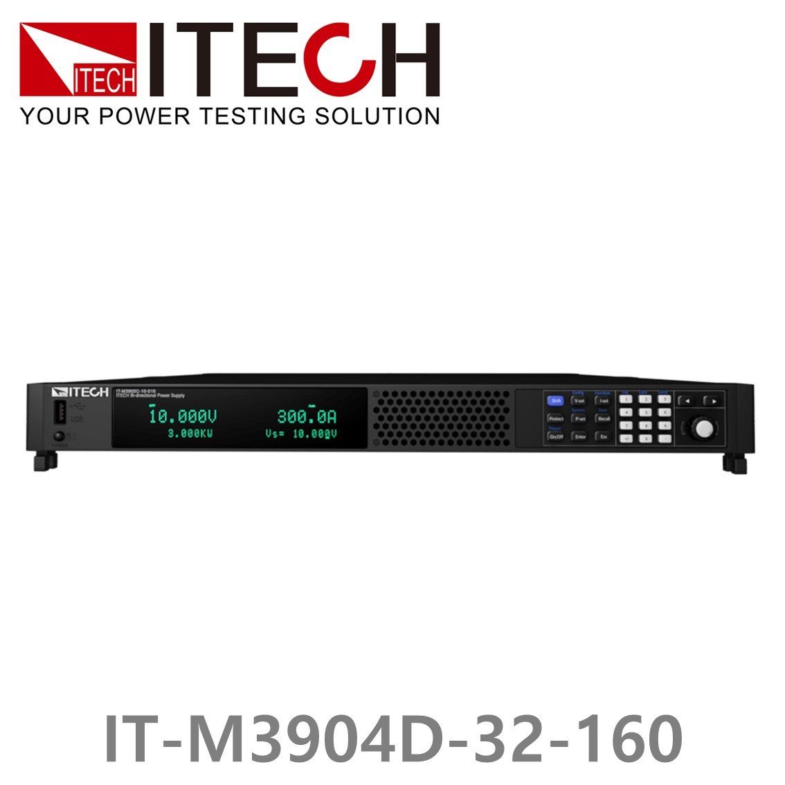 [ ITECH ] IT-M3904D-32-160 양방향 DC파워서플라이  32V/160A/4kW (1U) DC전원공급기