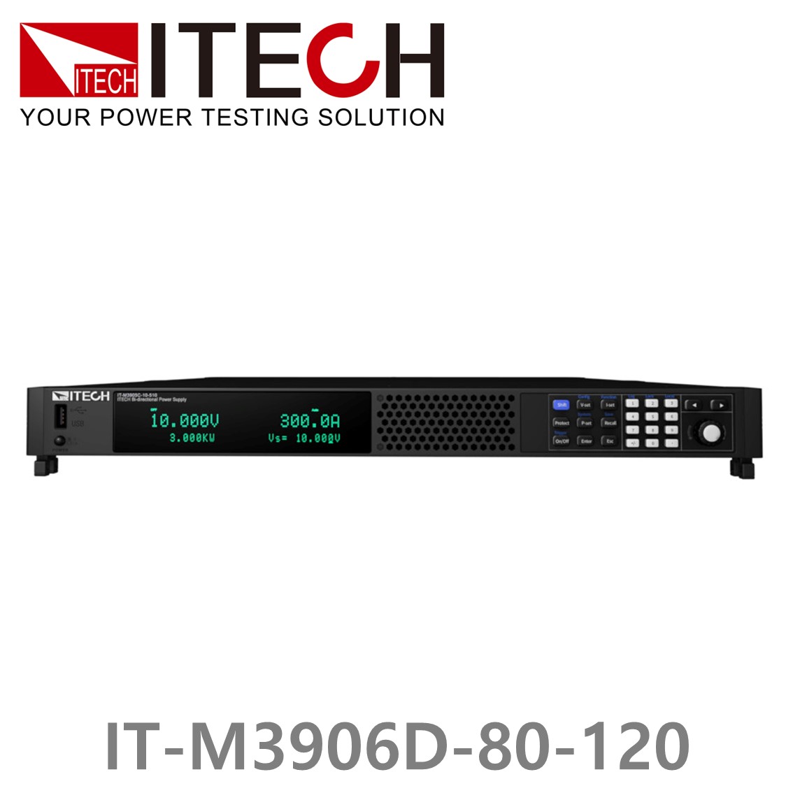 [ ITECH ] IT-M3906D-80-120 양방향 DC파워서플라이 80V/120A/6kW (1U) DC전원공급기