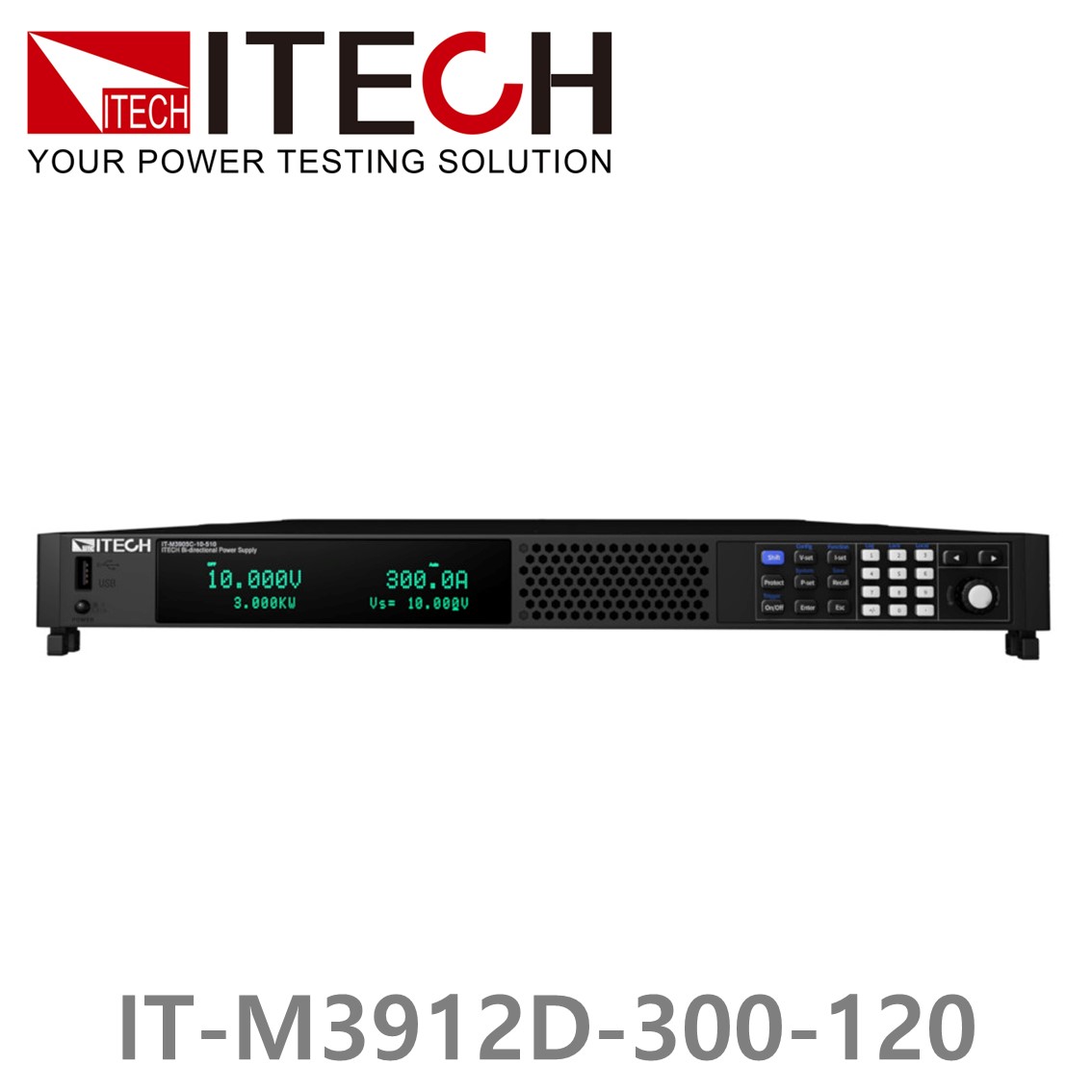 [ ITECH ] IT-M3912D-300-120 양방향 DC파워서플라이 30V/120A/12kW (2U) DC전원공급기