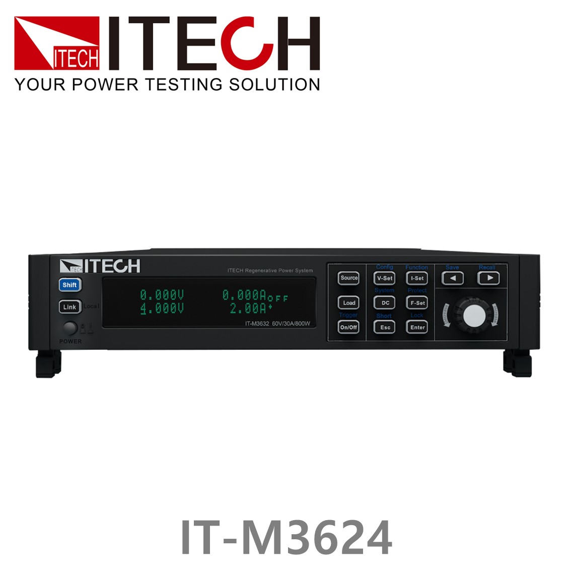 [ ITECH ] IT-M3624 회생형 DC파워서플라이 300V/6A/400W DC전원공급기