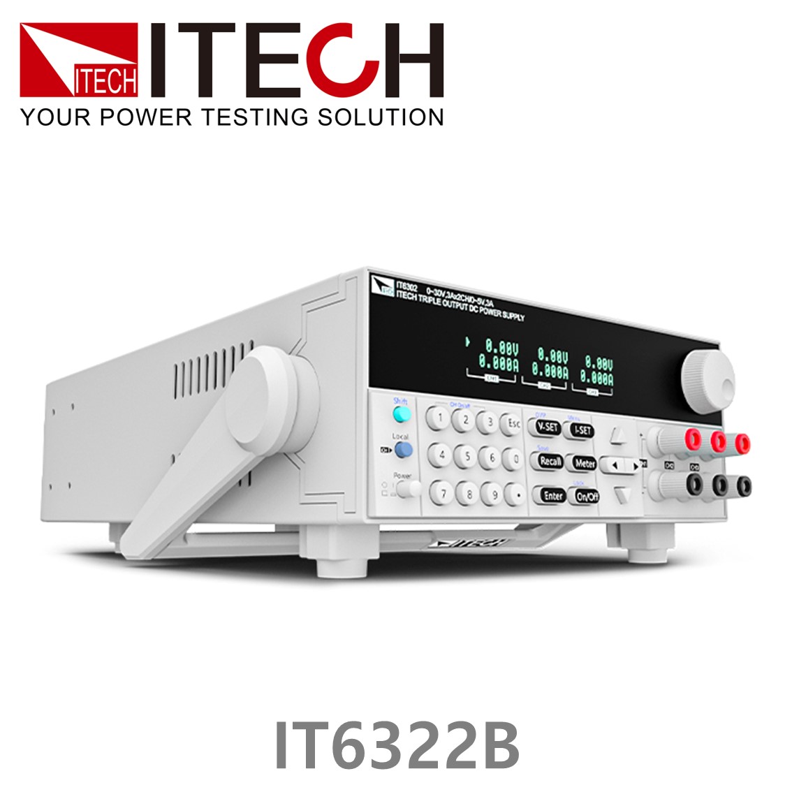 [ ITECH ] IT6322B 3채널 프로그래밍 DC파워서플라이 30V/3A/90W*2CH;5V/3A/15W*1CH