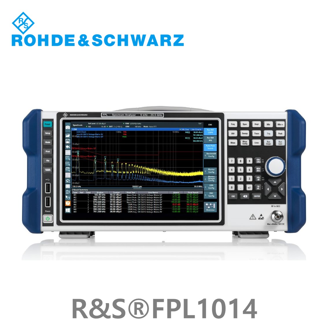 [ 로데슈바르즈 ] FPL1014  5kHz~14GHz, < -160dBm/Hz, 40MHz (1304.0004.14) 스펙트럼분석기