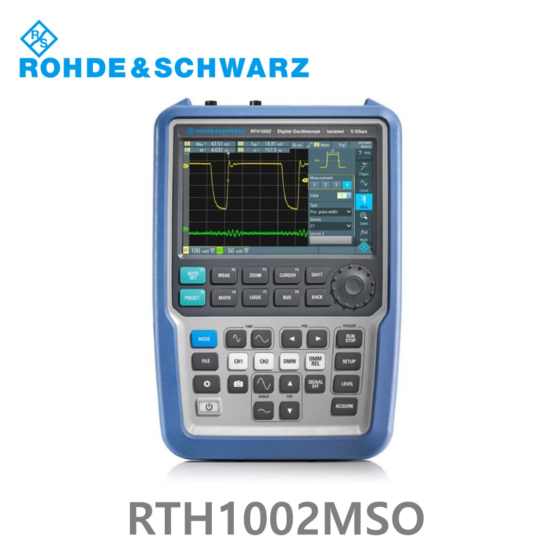 [ 로데슈바르즈 ] RTH1002MSO  2채널/60MHz/5Gs/500kpts/MSO옵션 8CH  (1317.5000P03) 디지탈오실로스코프