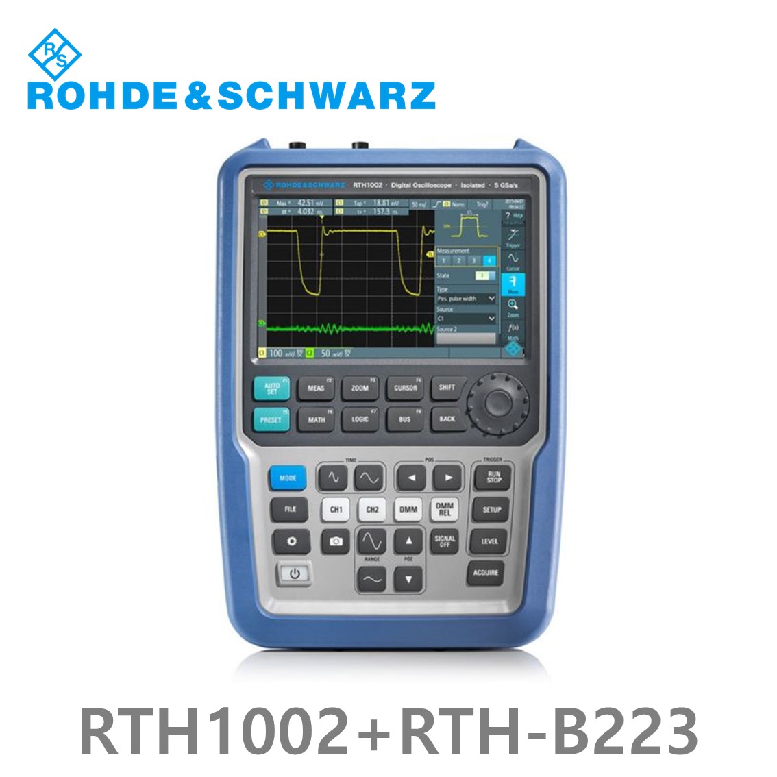 [ 로데슈바르즈 ] RTH1002+RTH-B223  2채널/350MHz/5Gs/500kpts/MSO옵션 8CH, (1317.5000P32) 디지탈오실로스코프