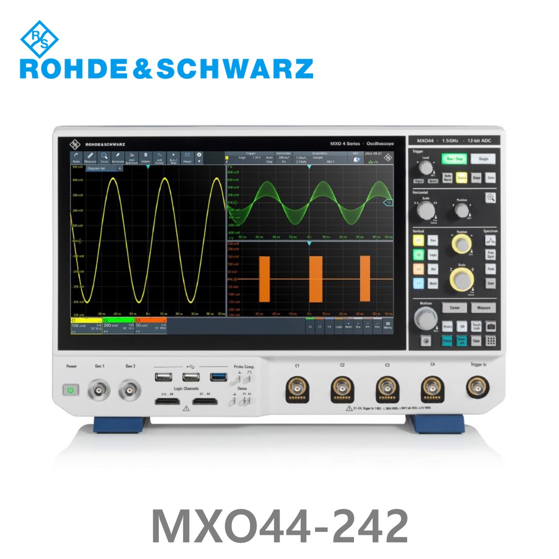 [ 로데슈바르즈 ] MXO44-242  4채널/200MHz/5Gs/400Mpts/디지털16채널 (1335.5050P02) 디지탈 오실로스코프