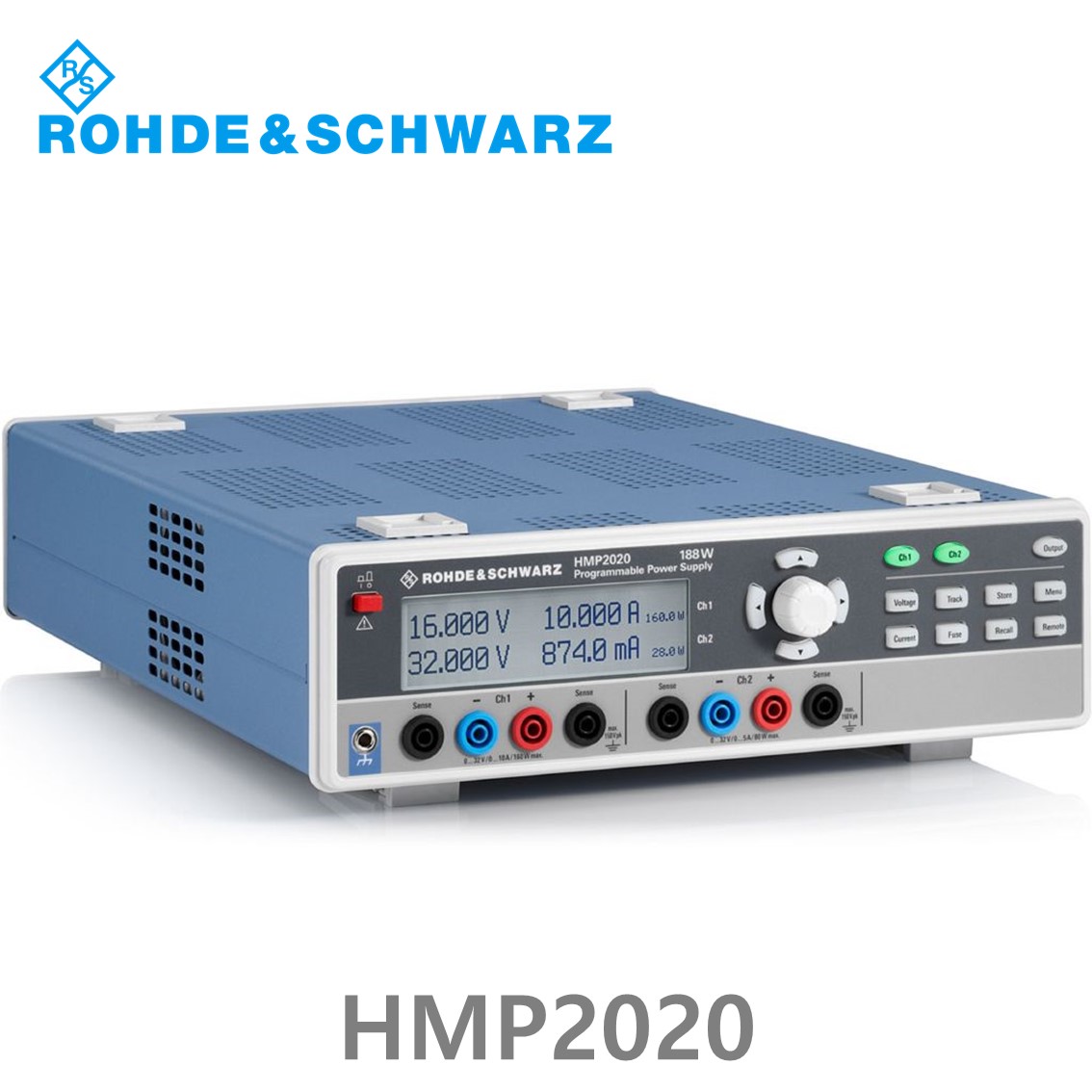 [ 로데슈바르즈 ] HMP2020  2채널/188W/0V~32V, 1CH: 10A, 채널2: 5A DC파워서플라이 (3629.6718.02)