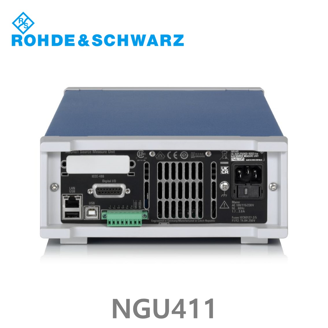 [ 로데슈바르즈 ] NGU411  1채널/20W/-20V~+20V/출력전류10V이하: ±2A >10V: ±1A, DC파워서플라이, 소스측정기 (3639.3763.04)