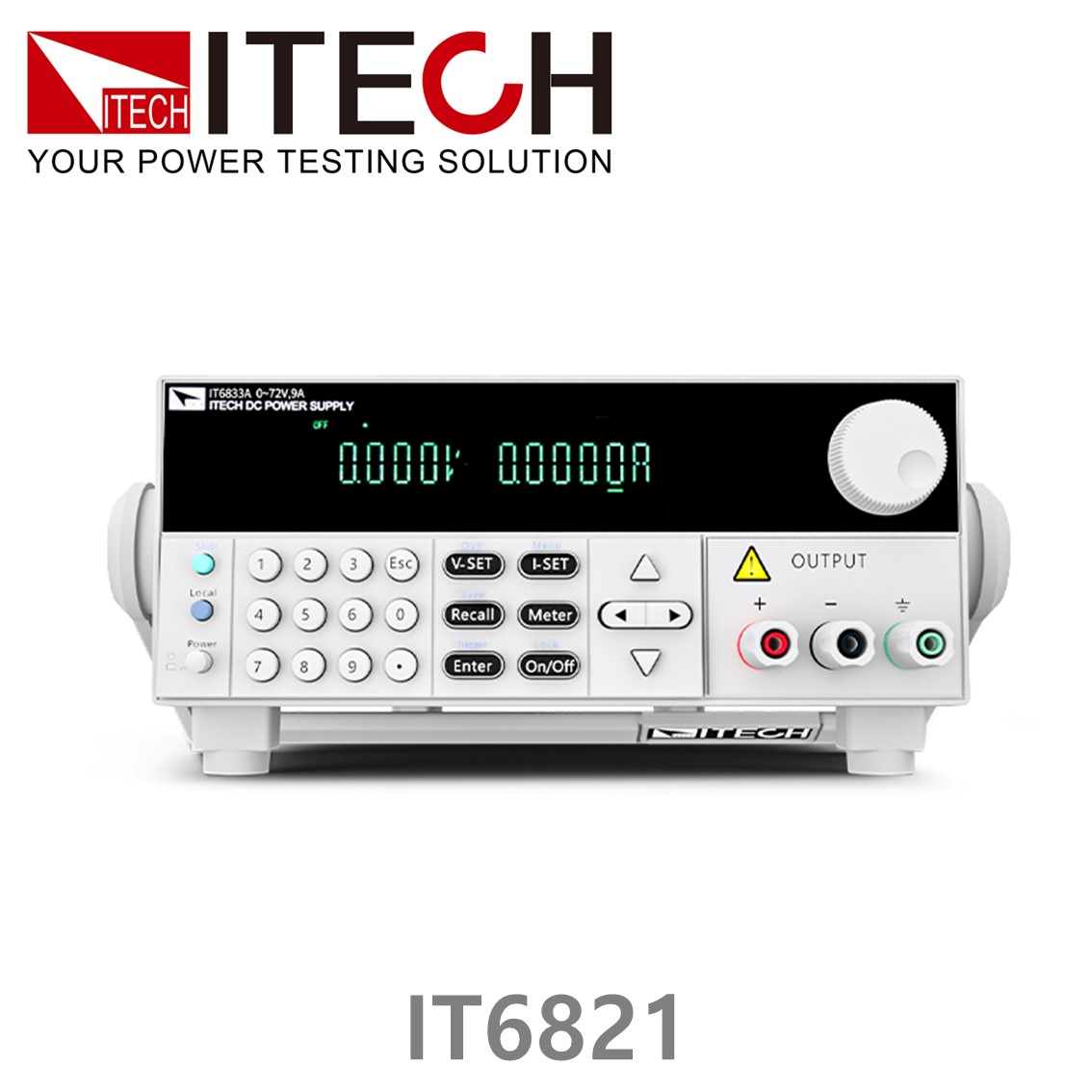 [ ITECH ] IT6821  DC파워서플라이 0-18V/0-5A/90W 리니어 DC전원공급기 ( RS232/USB 옵션 )